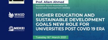 Higher Education and Sustainable Development Goals: New Role for universities Post Covid 19 Era