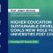 Higher Education and Sustainable Development Goals: New Role for universities Post Covid 19 Era