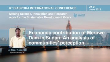 Economic contribution of Merowe Dam in Sudan: An analysis of communities’ perception