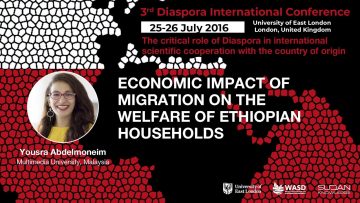 Economic impact of migration on the welfare of Ethiopian households – Yousra Abdelmoneim