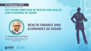 Health finance and economics in Sudan – DR. ABDELRAHMAN FAKI OMER