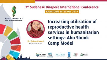 Increasing utilisation of reproductive health services in humanitarian settings: Abo Shouk Camp