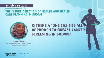 Is there a ‘one size fits all’ approach to breast cancer screening in Sudan? – SHAZA ELAMIN