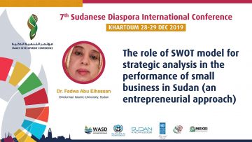 The role of SWOT model for strategic analysis in the performance of small business in Sudan